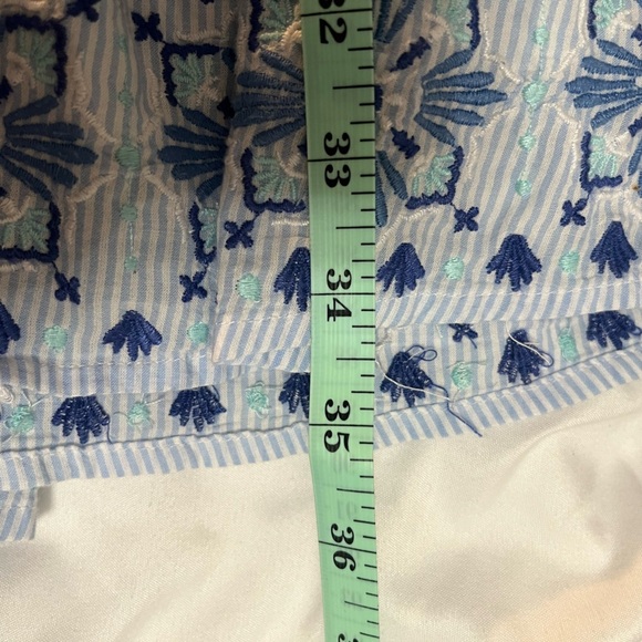 Vineyard Vines Sea Stripe Cotton Embroidered Peasant Dress Size XS (S fit) - Picture 10 of 10